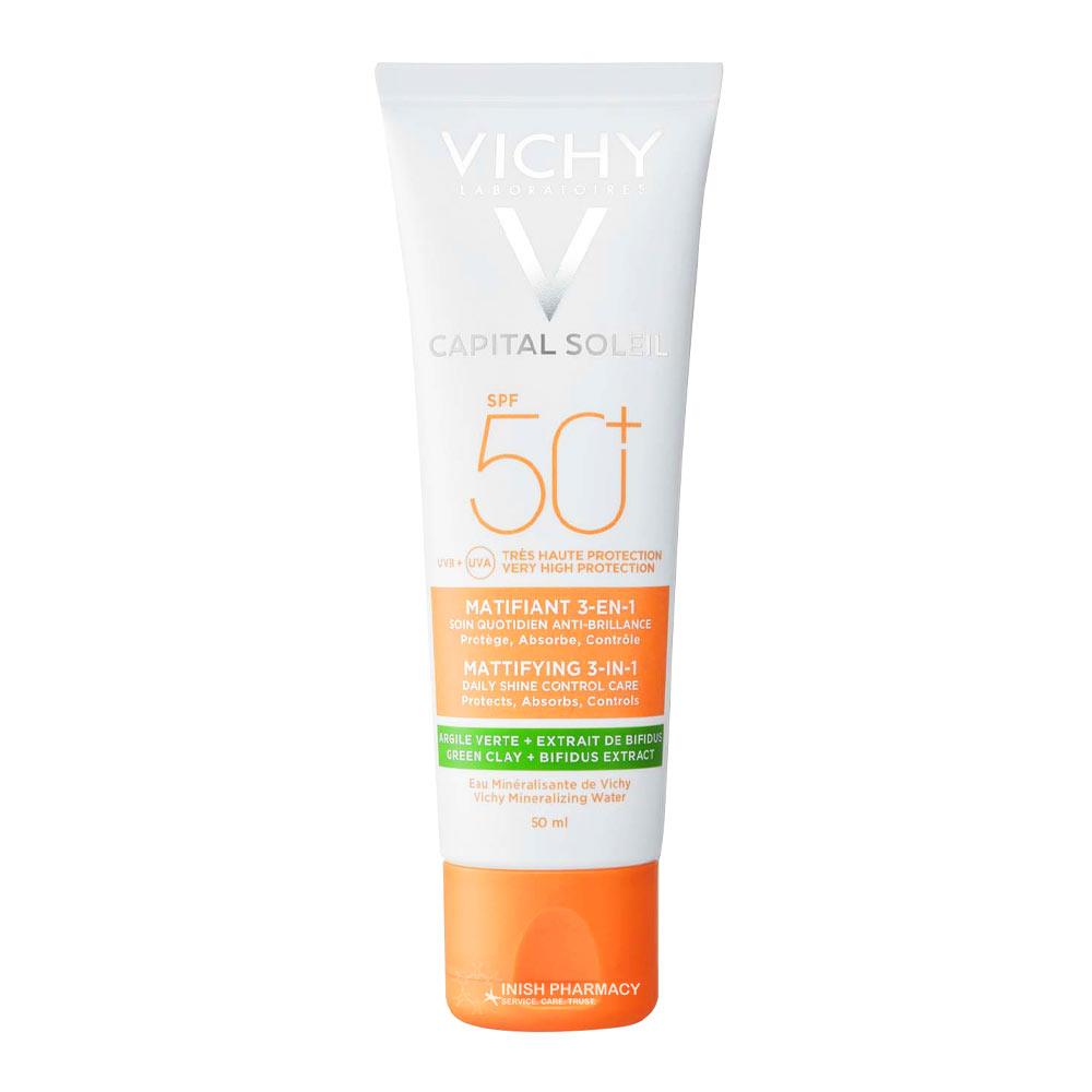 Vichy Capital Soleil Mattifying 3-in-1 Daily Shine Control Cream 50ml