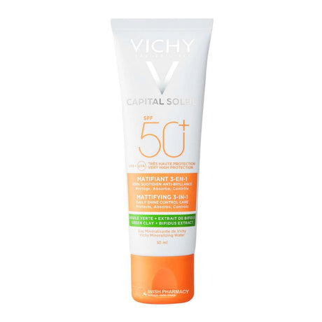 Vichy Capital Soleil Mattifying 3-in-1 Daily Shine Control Cream 50ml – dermatologist-developed for healthy skin