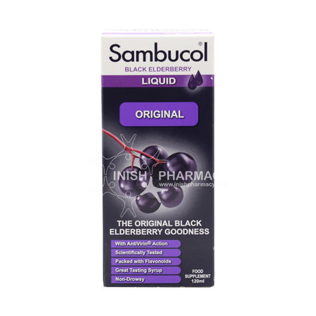 Sambucol Black Elderberry Liquid Original 120ml – elderberry extract to support immune health