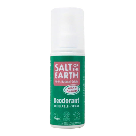 Salt of the Earth Pure Aura Melon & Cucumber Natural Deodorant  100ml from Saltearth