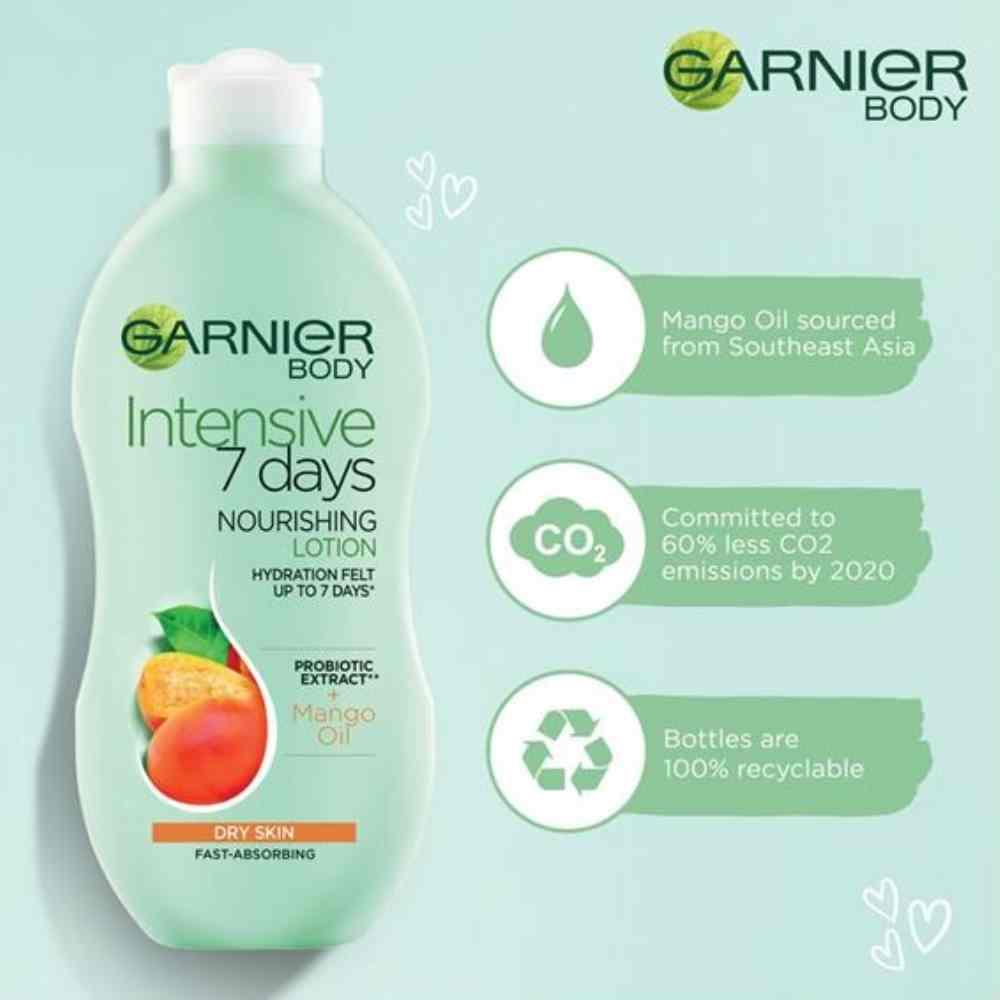 Garnier Body Intensive 7 Days Nourishing Lotion Dry Skin Mango Oil 400ml
