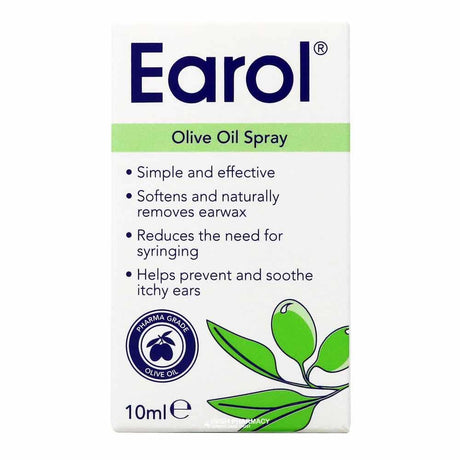Earol Olive Oil Spray 10ml – for gentle ear care and hygiene