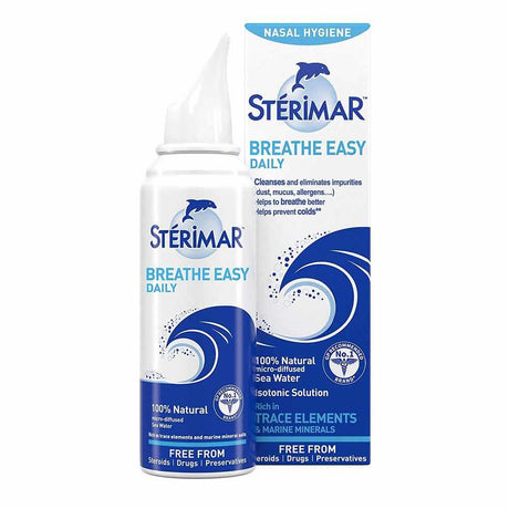Sterimar Breathe Easy Isotonic Nasal Spray 100% Natural 50ml – relieves nasal congestion and sinus pressure