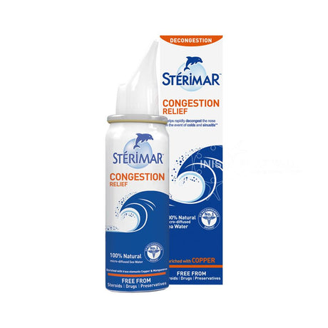 Sterimar Congestion Relief 100% Natural Spray 50ml – relieves nasal congestion and sinus pressure