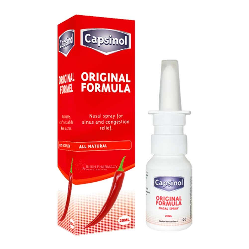 Capsinol Original Formula 100% Natural Nasal Spray from Capsicum Pepper 20ml