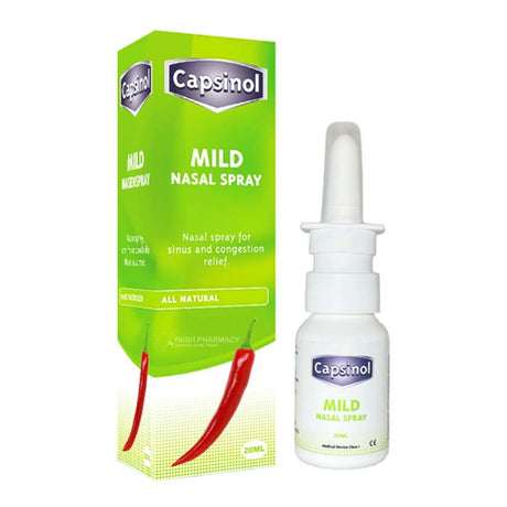 Capsinol Mild Formula 100% Natural Nasal Spray from Capsicum Pepper 20ml – relieves nasal congestion and sinus pressure