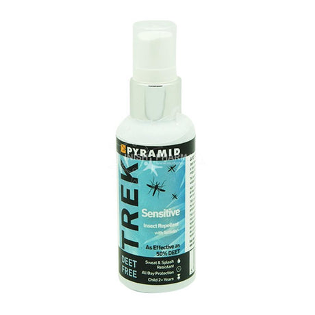 Pyramid Trek Sensitive Deet Free Insect Repellent with Saltidin 60ml – repels insects to help prevent bites and stings