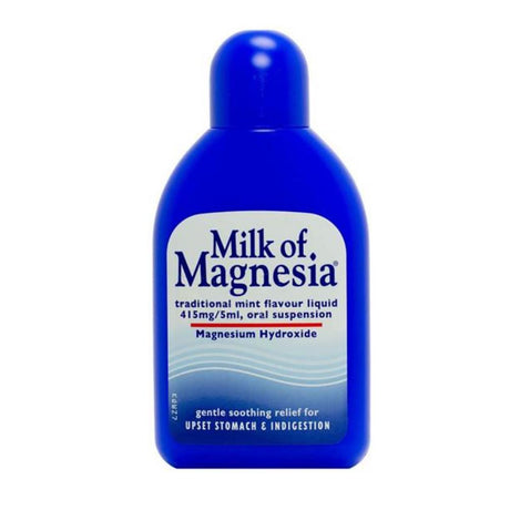 Milk of Magnesia 200ml – provides effective relief from acid reflux and heartburn