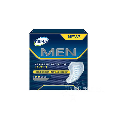 Tena Men Pads Level 2 10 Pack – provides discreet, secure incontinence protection
