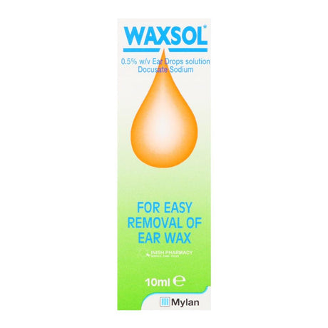 Waxsol 0.5% w/v Ear Drops Solution 10ml – gently clears and soothes ear discomfort