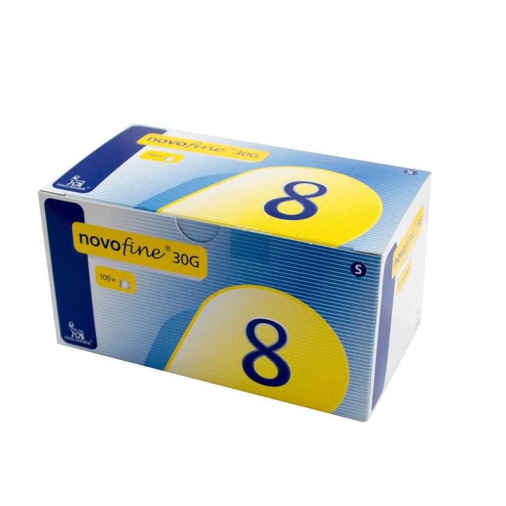 Novofine 30G 8mm Needles 100 Pack