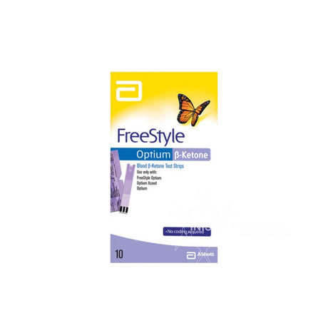 FreeStyle Optium B-Ketone Test Strips 10 Pack – for accurate blood glucose monitoring