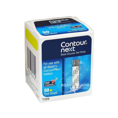 Contour Next Blood Glucose Test Strips 50 Pack – for accurate blood glucose monitoring