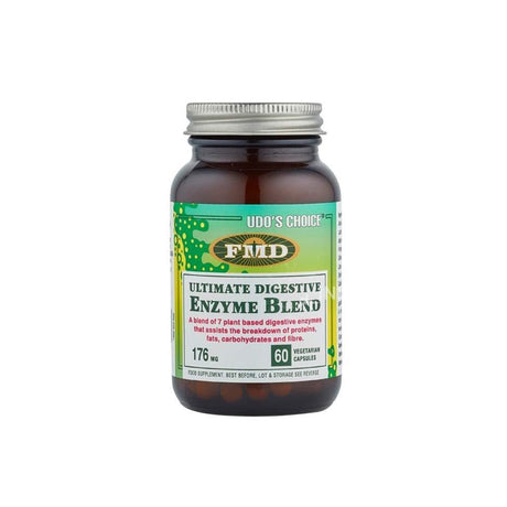 Udos Choice Ultimate Digestive Enzyme Blend 60 Capsules – to support a healthy digestive system