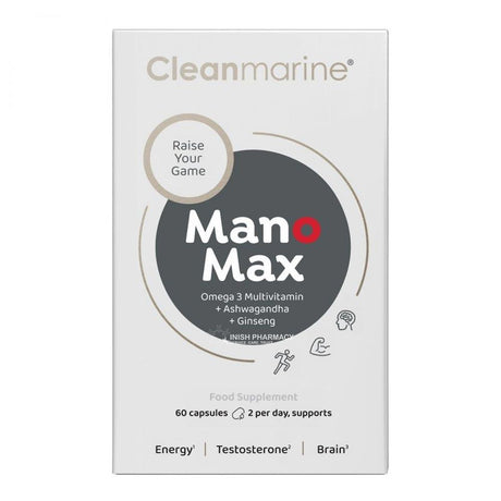 Cleanmarine Manomax for Men 60 Capsules – omega-3 fatty acids to support heart and brain health