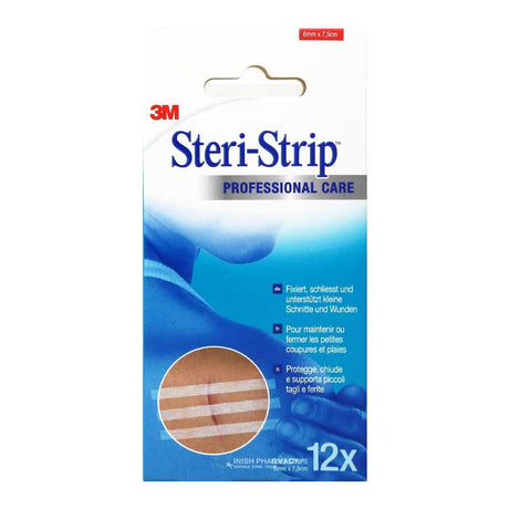 Steri Strip Reinforced Skin Wound Closures 6mm x 7.5cm – cleans and protects wounds
