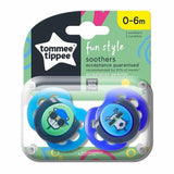 Tommee Tippee Closer To Nature Fun Style Soothers 0-6m 2 Pack