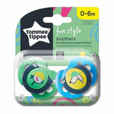 Tommee Tippee Closer To Nature Fun Style Soothers 0-6m 2 Pack