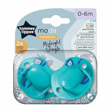 Tommee Tippee Closer To Nature Moda Orthodontic Silicone Soothers 0-6m 2 Pack