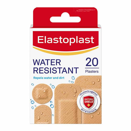 Elastoplast Water Resistant Plasters 20 Pack – protects cuts and grazes