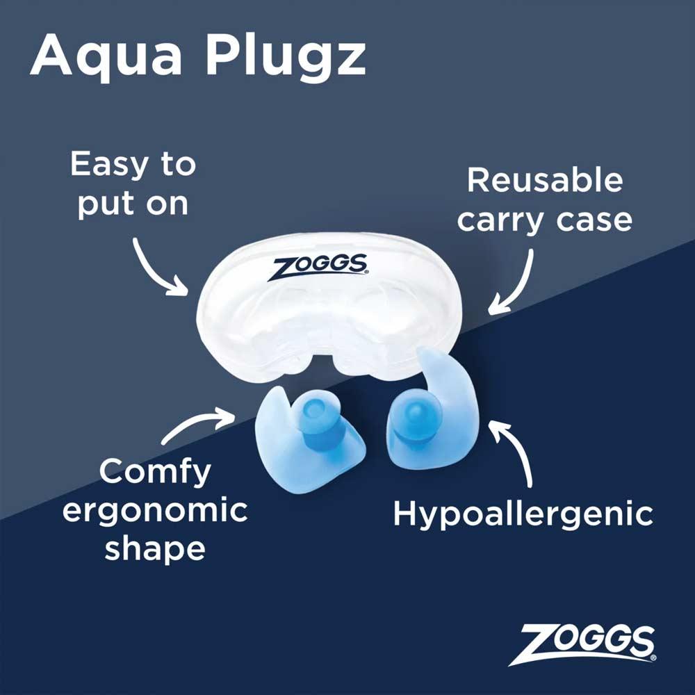 Zoggs Aqua Plugz Blue - Adult