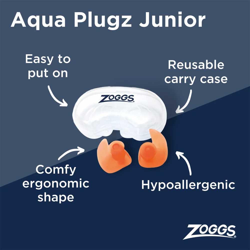 Zoggs Aqua Plugz - Junior Orange