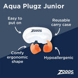 Zoggs Aqua Plugz - Junior Orange