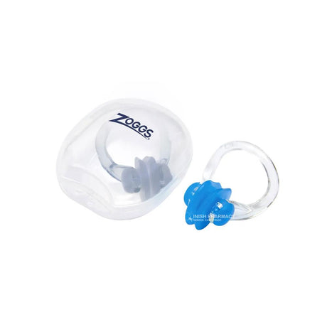 Zoggs Nose Clip - Blue/Clear – for pool and open-water swimming performance