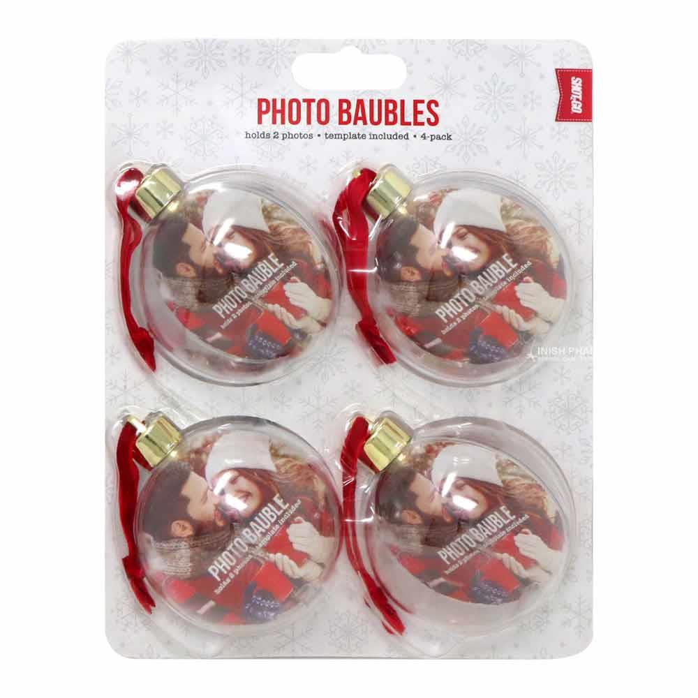 Shot2Go Christmas Photo Baubles 4 Pack