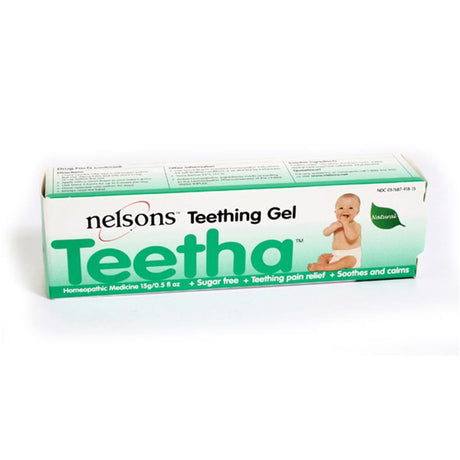 Nelsons Teetha Teething Gel 15g – a soothing teether to ease teething discomfort