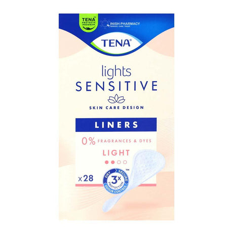 Tena Lady Lights Light Liners 28 Pack – provides discreet, secure incontinence protection