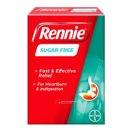 Rennie Sugar Free Tablets 24 Pack – provides effective relief from acid reflux and heartburn