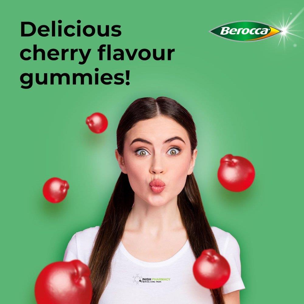 Berocca Multi Action Energy Release Gummies Cherry 60 Pack