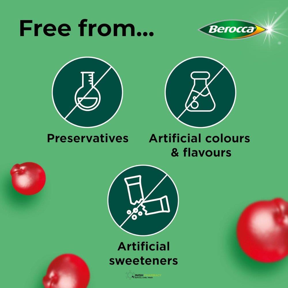 Berocca Multi Action Energy Release Gummies Cherry 60 Pack