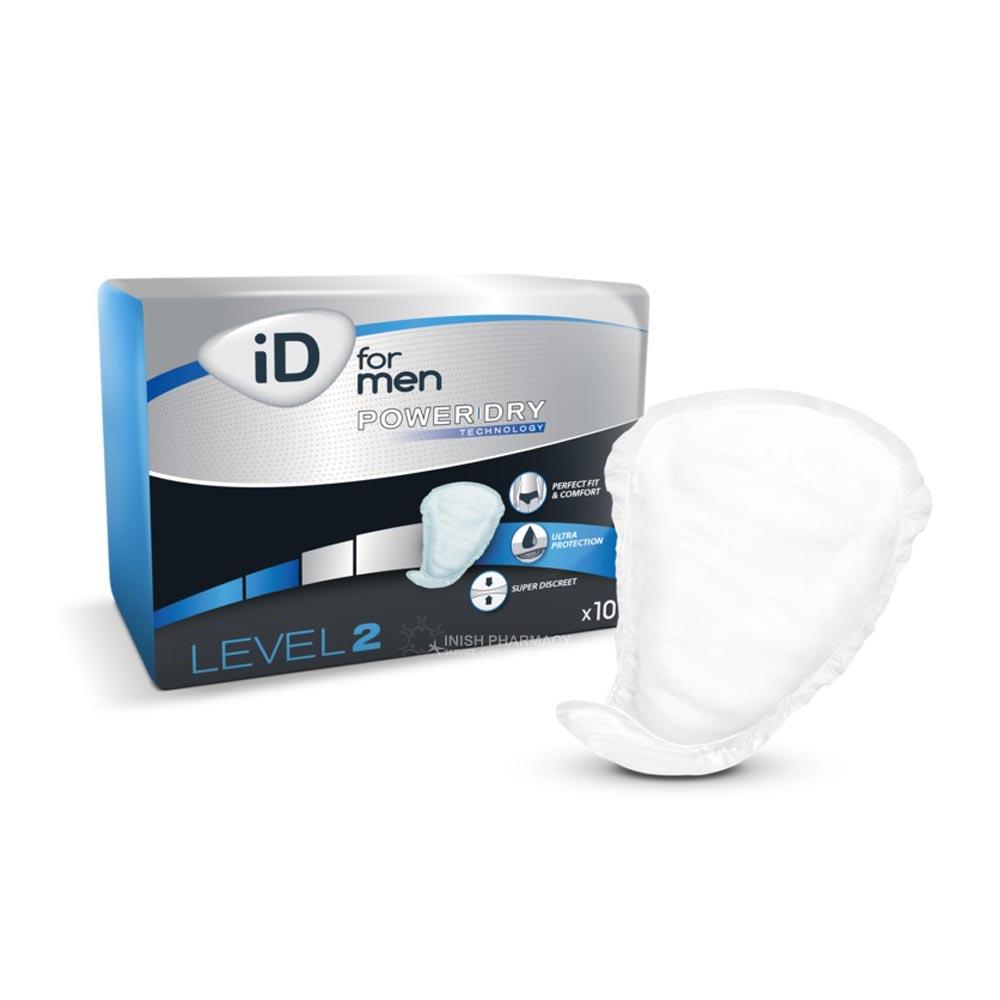 iD Men Pads Level 2 10 Pack