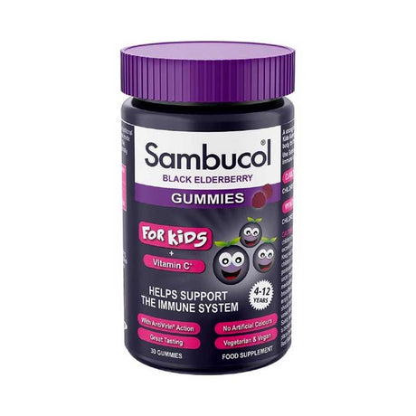 Sambucol Kids Black Elderberry Gummies 30 Pack – elderberry extract to support immune health