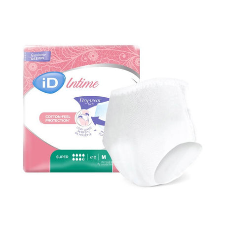 iD Intime Super Discreet Pants Medium 12 Pack – for discreet day-to-day incontinence care