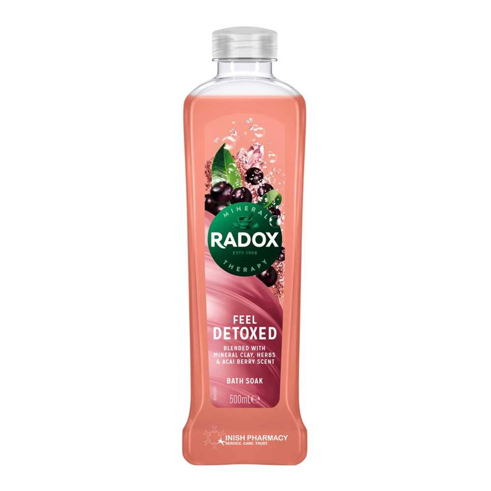 Radox Bath Feel Detoxed Acai Berry Scent & Clay Bath Soak 500ml