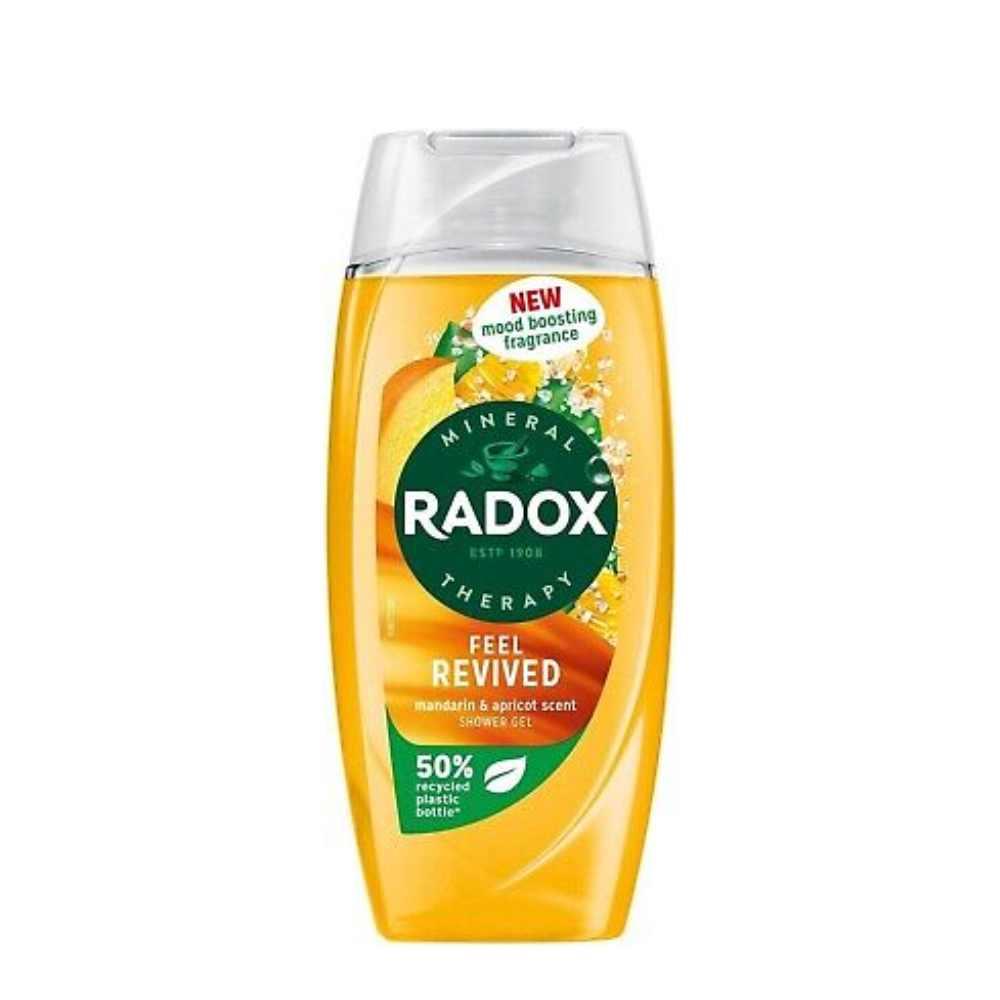 Radox Shower Feel Revived Mandarin & Apricot Shower Gel 225ml