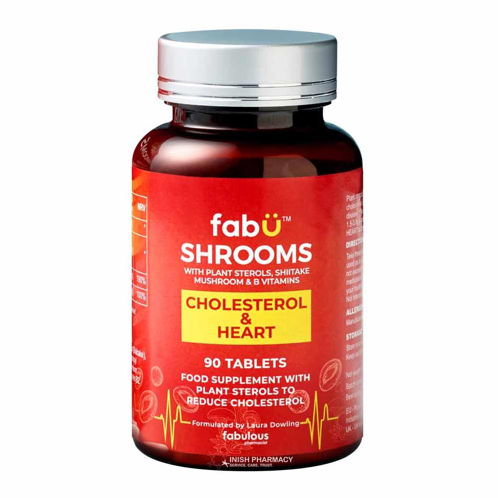 FabU Shrooms Cholesterol & Heart 90 Tablets