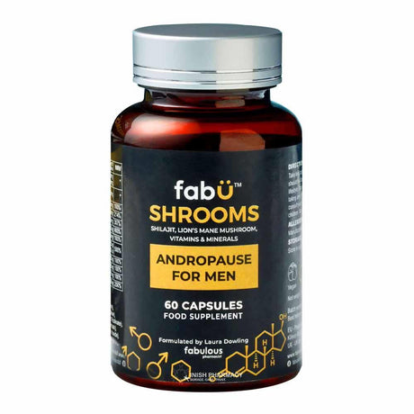 FabU Shrooms Andropause For Men 60 Capsules – a daily multivitamin for complete nutritional support