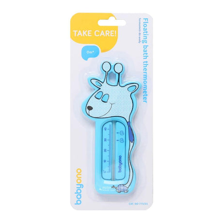 Babyono Floating Bath Thermometer Blue Giraffe – a gentle, skin-safe essential for baby care