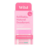 Wild Natural Deodorant Starter Pack Pink Case With Jasmine & Mandarin Blossom Deodorant