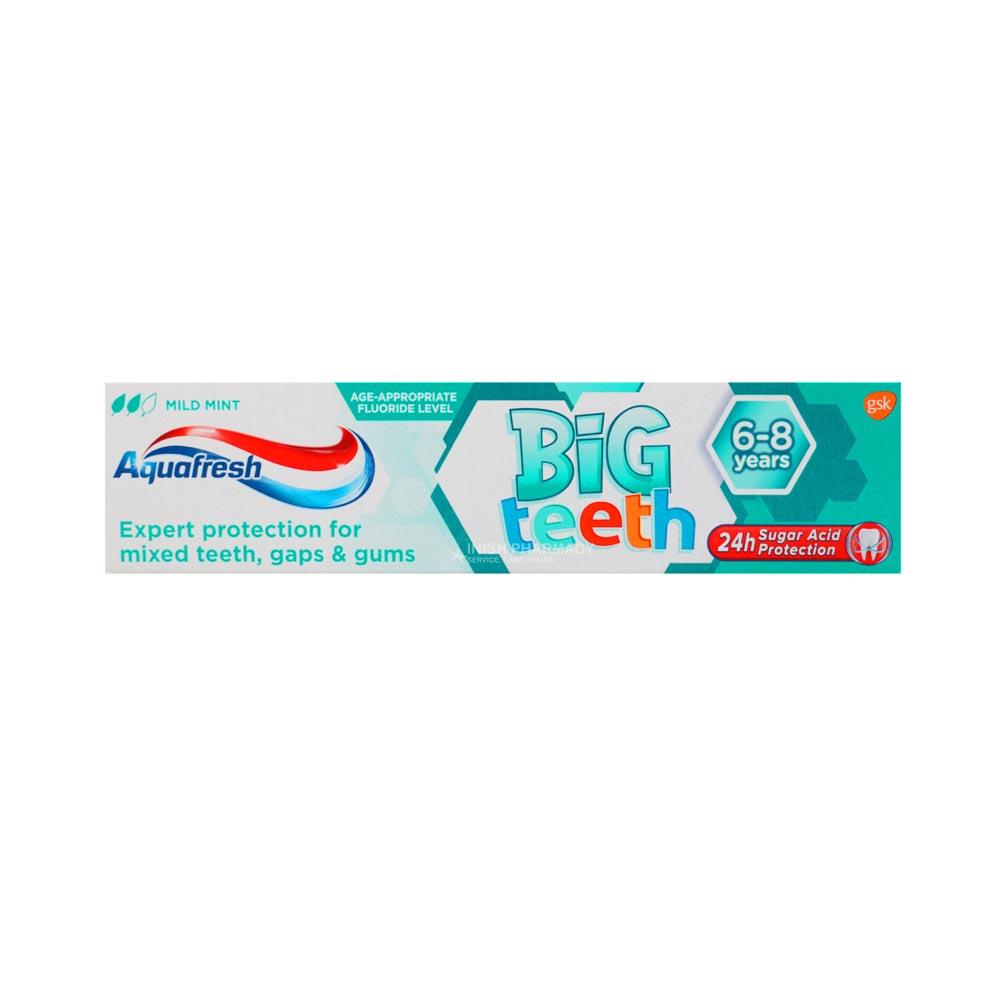 Aquafresh Big Teeth Toothpaste 6-8yrs 50ml | Inish Pharmacy