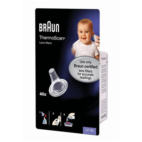 Braun Thermoscan Lens Filters 40 Pack – a trusted essential for mother and baby care