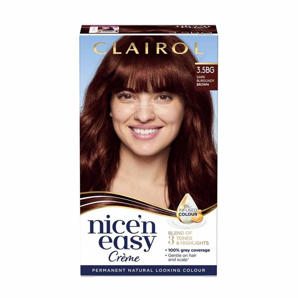 Clairol Nice N Easy 113A Natural Dark Burgundy Brown 3.5BG