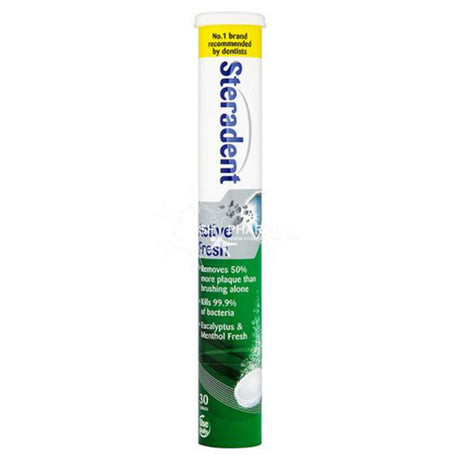 Steradent Active Fresh Tablets 30 Pack – keeps dentures clean and well-fitting