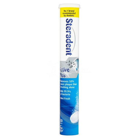 Steradent Active Plus 30 Pack – keeps dentures clean and well-fitting