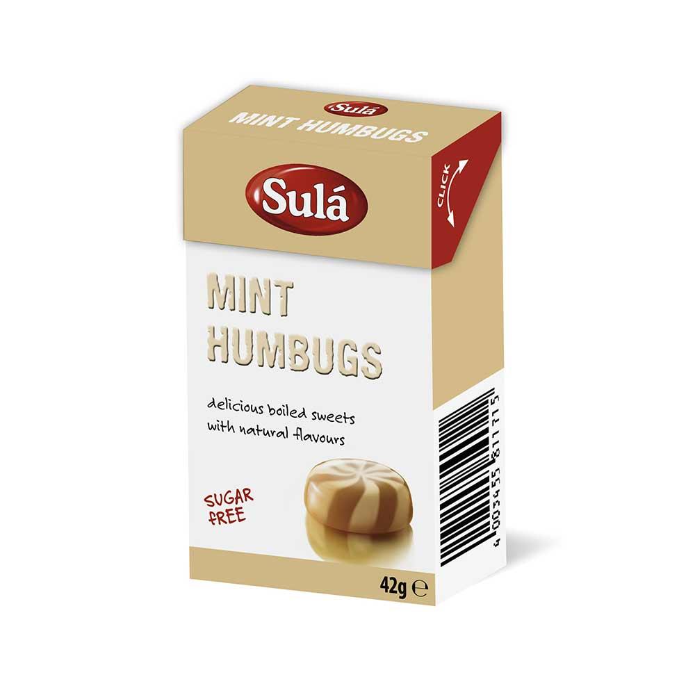 Sula Mint Humbugs Sugar Free Sweets 42g