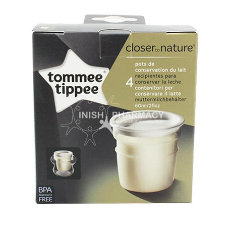 Tommee Tippee Closer To Nature Milk Storage Pots – a natural-feel feeding bottle for newborns and babies